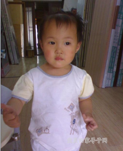 两岁女孩张紫轩于08年7月28日在武汉市桥口区丢失